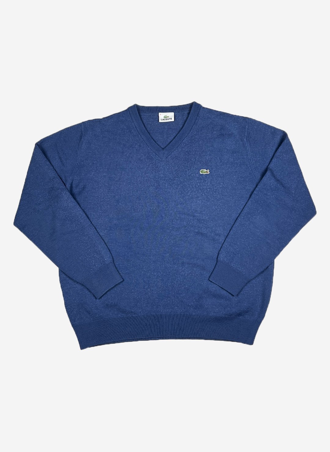 Vintage Lacoste Wollpullover blau
