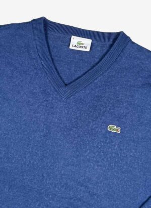 Vintage Lacoste Wollpullover blau