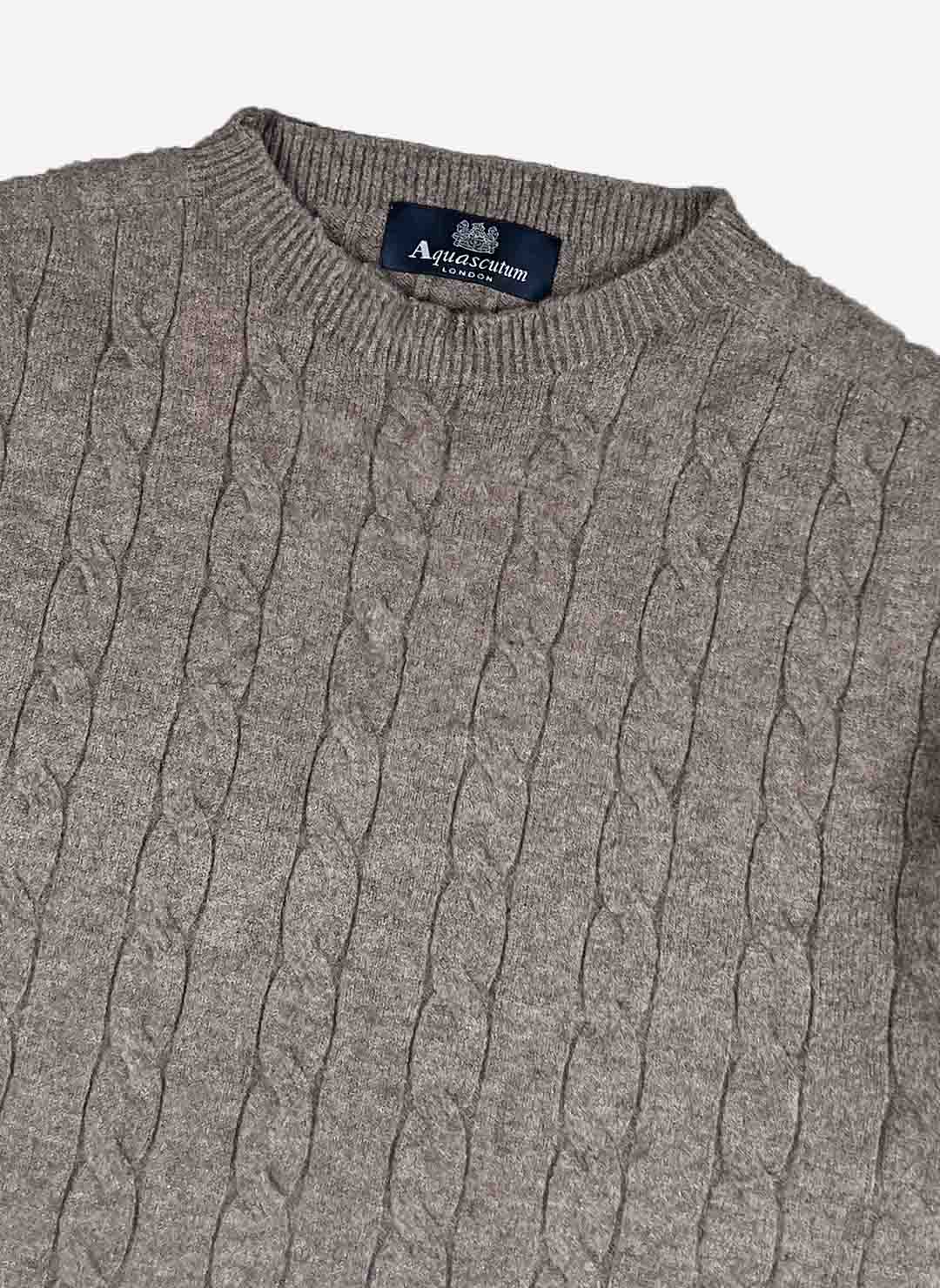 Vintage Aquascutum Cable Strickpullover – Bild 2