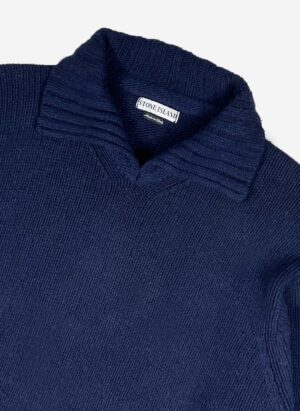 Vintage Stone Island Wollpullover navy