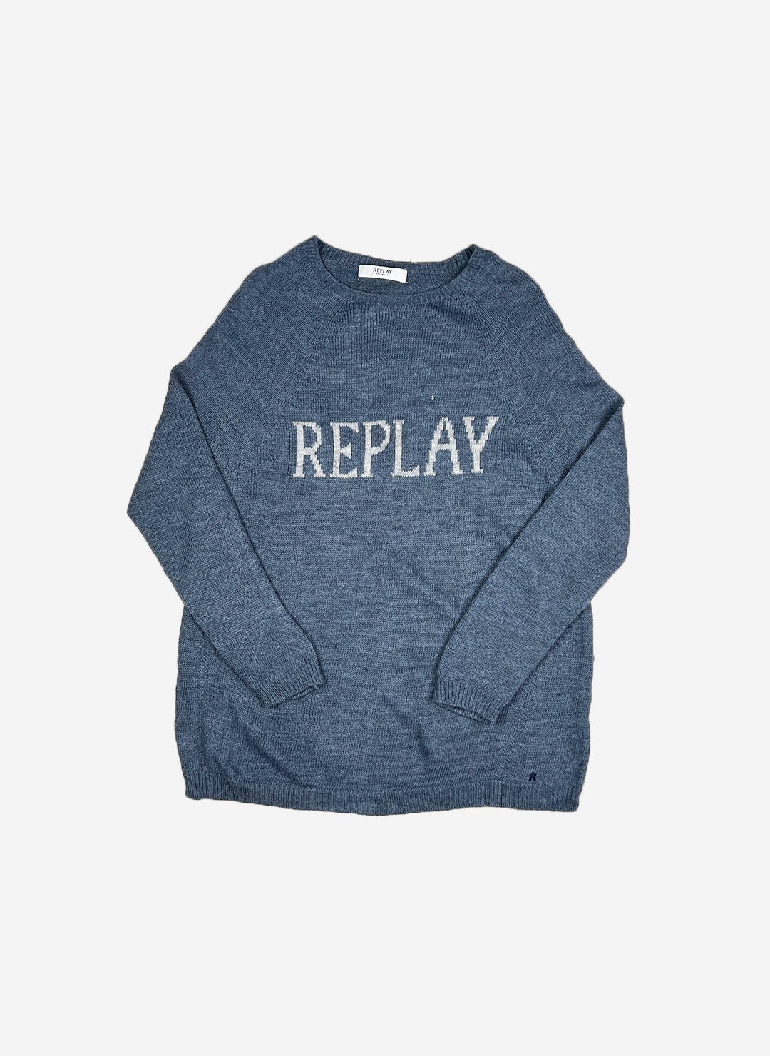 Replay Damen Strickpullover blau