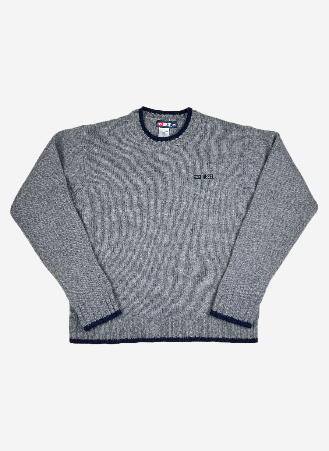 Vintage Diesel Wollpullover grau