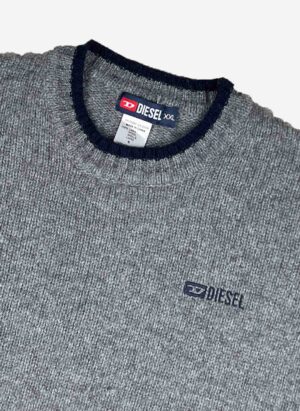 Vintage Diesel Wollpullover grau