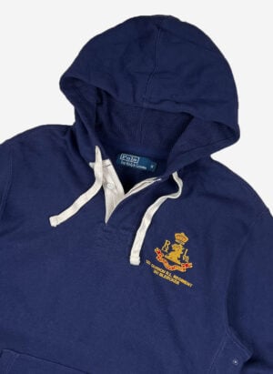 Vintage Polo Ralph Lauren Rugby Hoodie navy