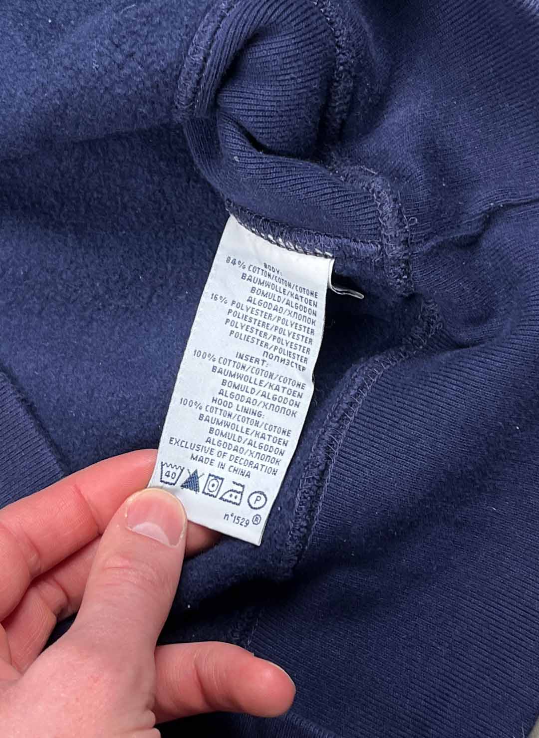 Vintage Polo Ralph Lauren Rugby Hoodie navy – Bild 4