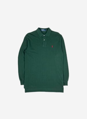 Vintage Polo Ralph Lauren Longsleeve Poloshirt grün