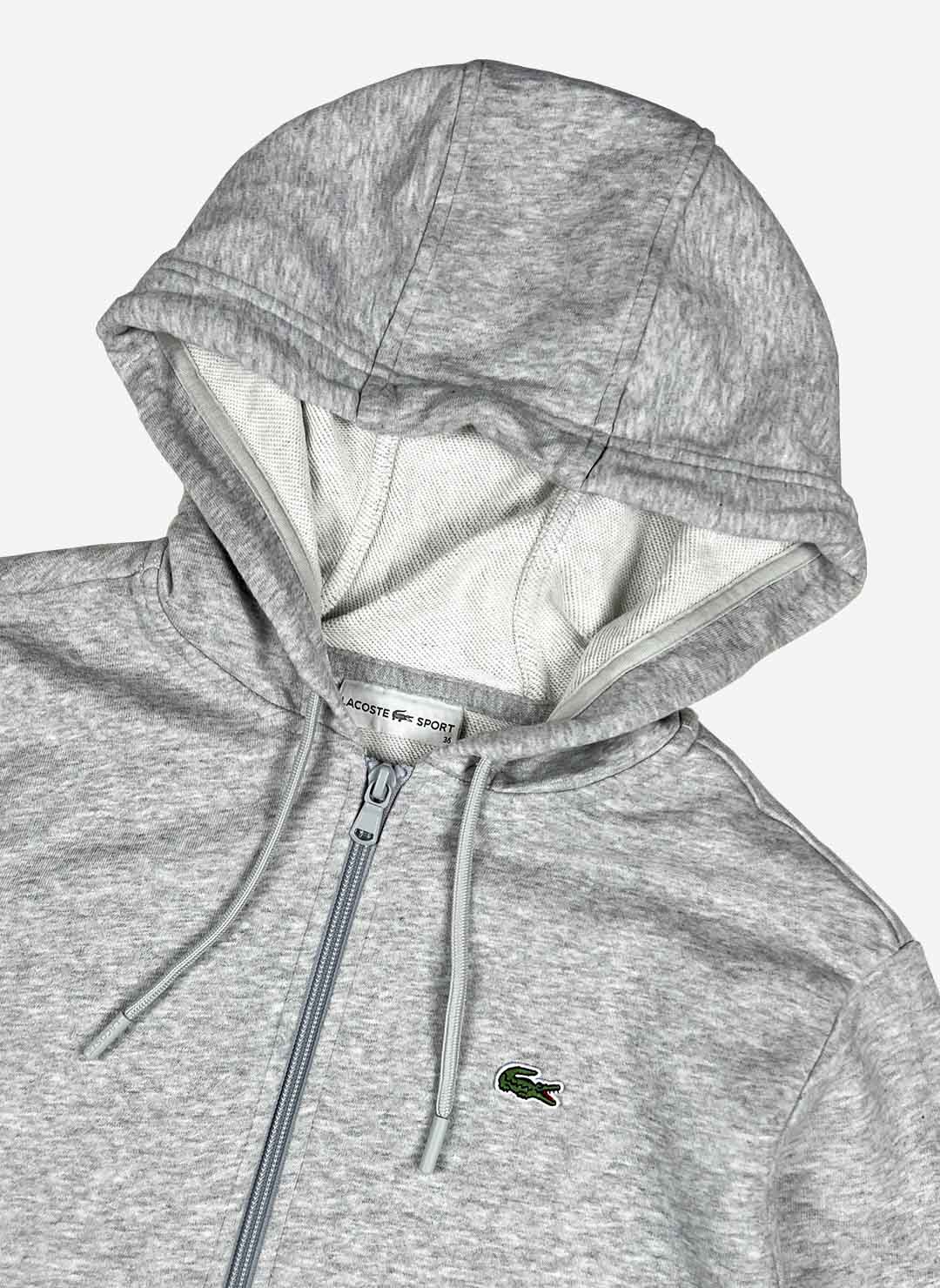 Lacoste Sport Zip-Hoodie grau – Bild 2