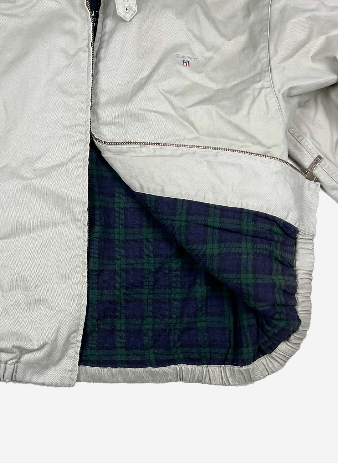 Vintage Gant Lined Harrington Jacke grau – Bild 4