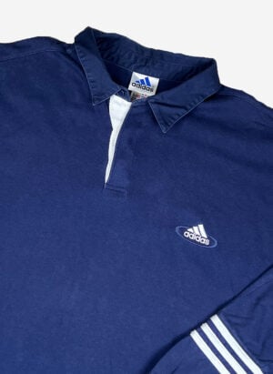 Vintage Adidas Rugby Sweater blau