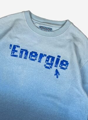 Vintage 90s Energie Gradient Sweater blau