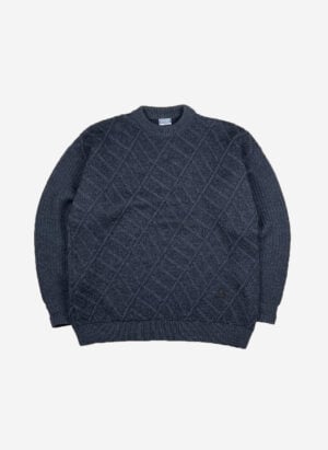 Vintage 90s Yves Saint Laurent Wollpullover grau