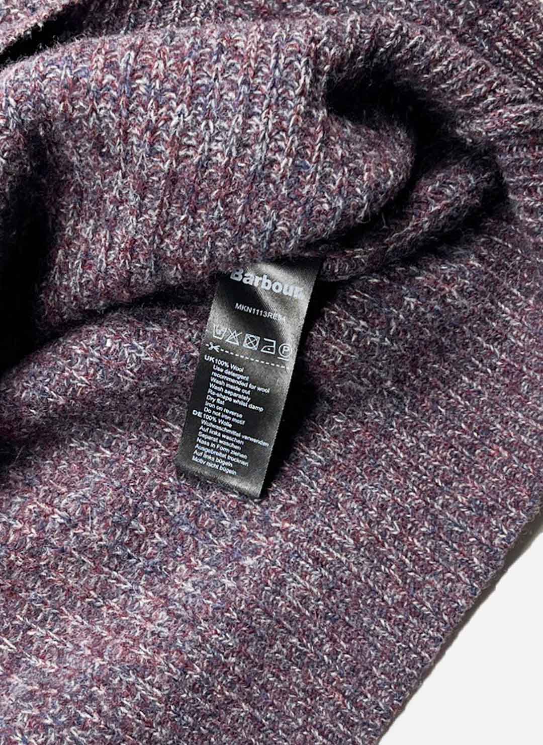 Vintage Barbour Wollpullover lavendel – Bild 4