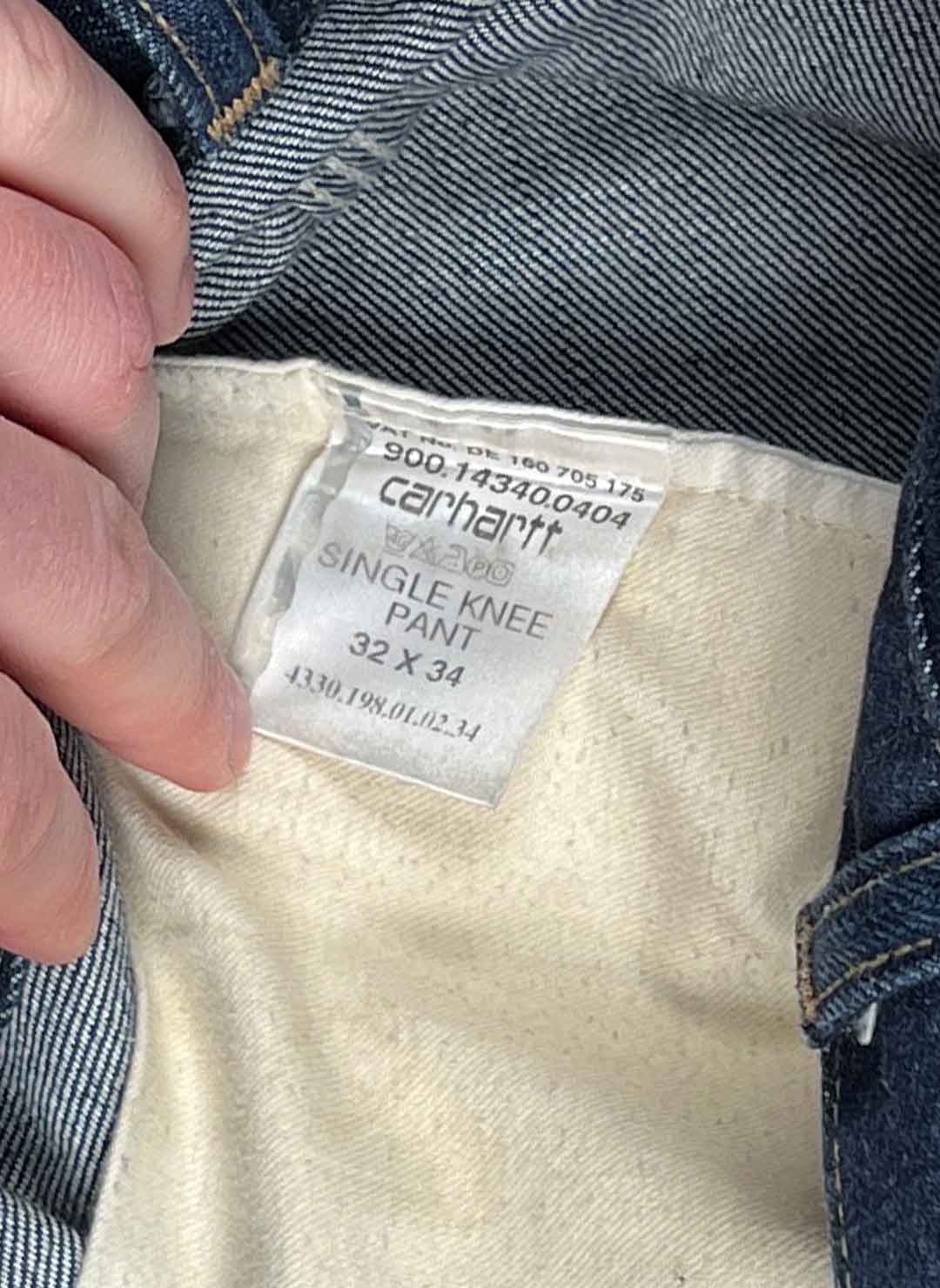 Vintage Carhartt Carpenter Raw Denim – Bild 4