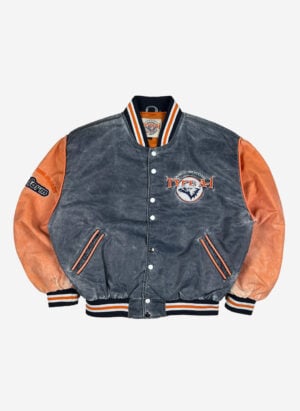 Vintage Chicago College Bomberjacke boxy faded