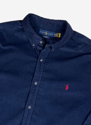 Ralph Lauren Cordhemd navy cropped