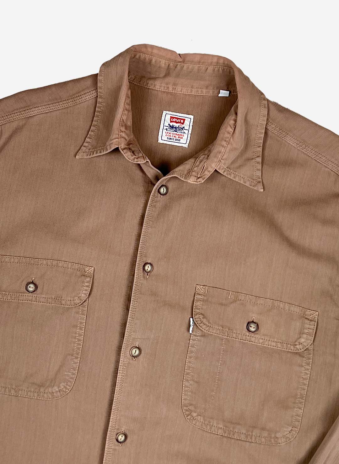 Vintage 90s Levi's Hemd braun – Bild 2