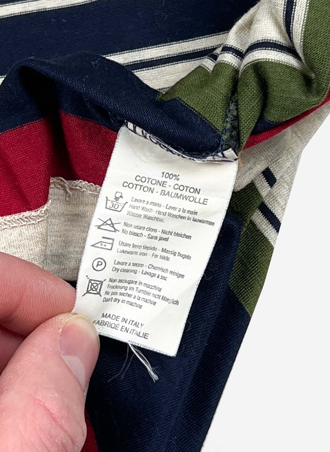 Vintage 90s Yves Saint Laurent Poloshirt gestreift – Bild 4