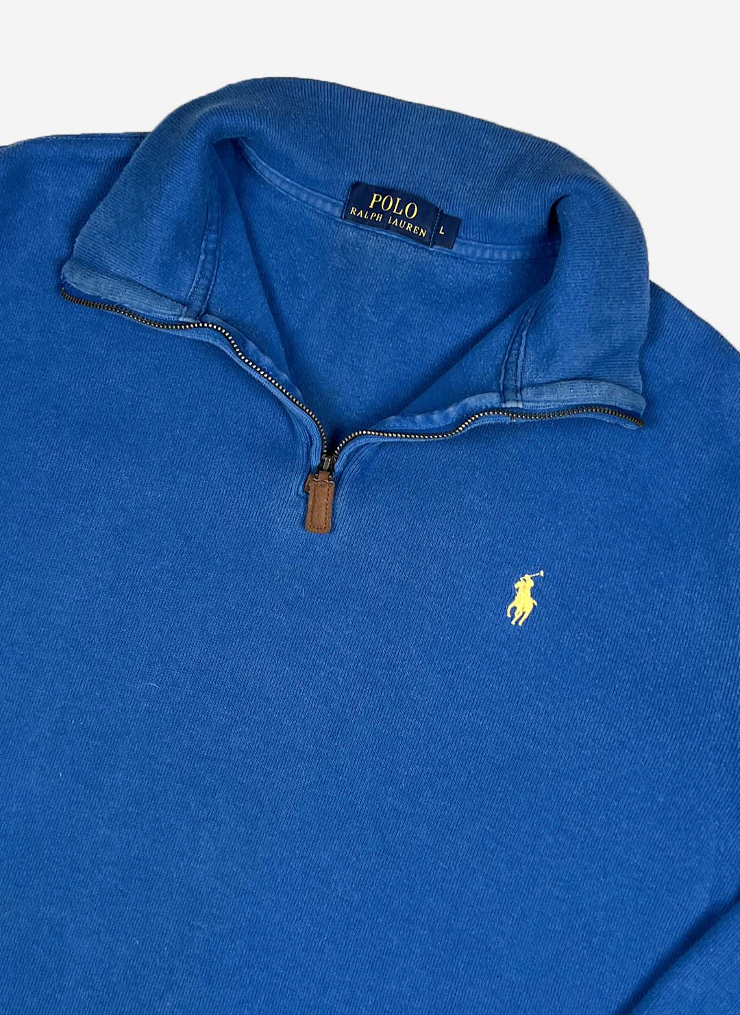 Polo Ralph Lauren Q-Zip Sweater blau – Bild 2