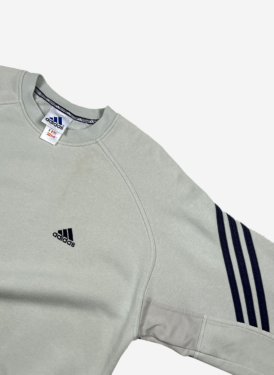 Vintage Y2K Adidas Sweater grau – Bild 4