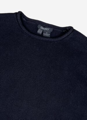 Vintage DKNY Strickpullover schwarz