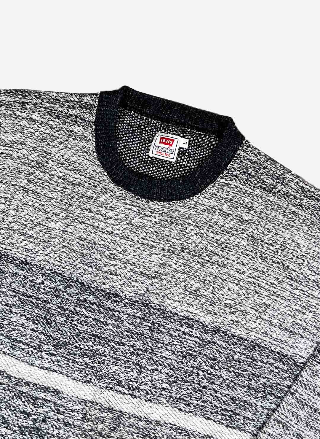 Vintage 90s Levi's Strickpullover grau – Bild 2