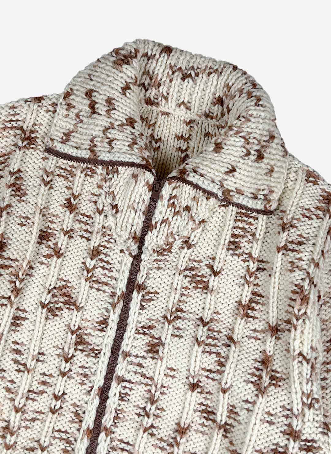 Vintage Handmade Strickjacke – Bild 2