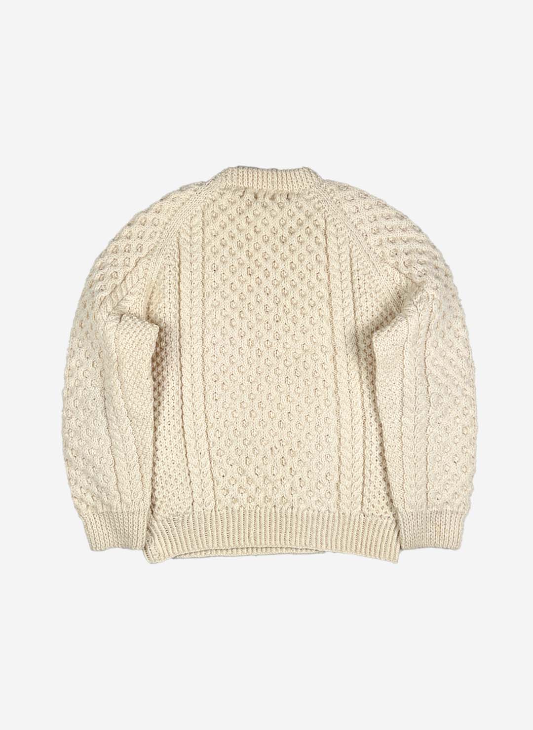 Vintage Heavy Strickpullover creme – Bild 2