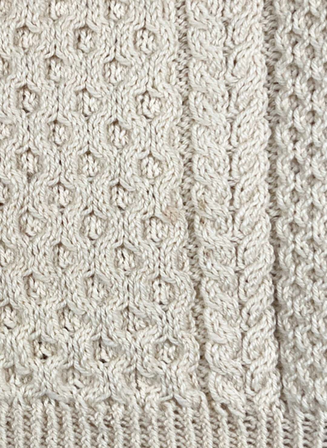 Vintage Heavy Strickpullover creme – Bild 3