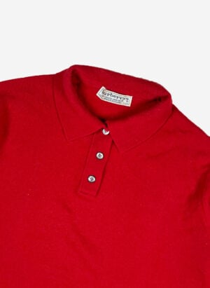 Vintage 90s Burberry Wollpullover rot
