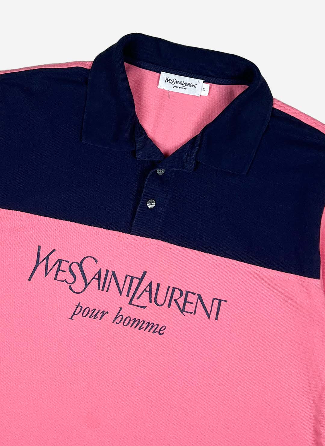 Vintage Yves Saint Laurent Poloshirt pink – Bild 2