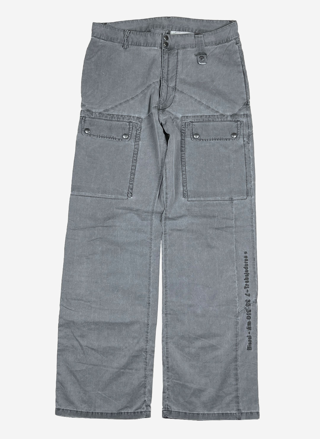 Vintage Diesel Baggy Cargohose grau – Bild 2