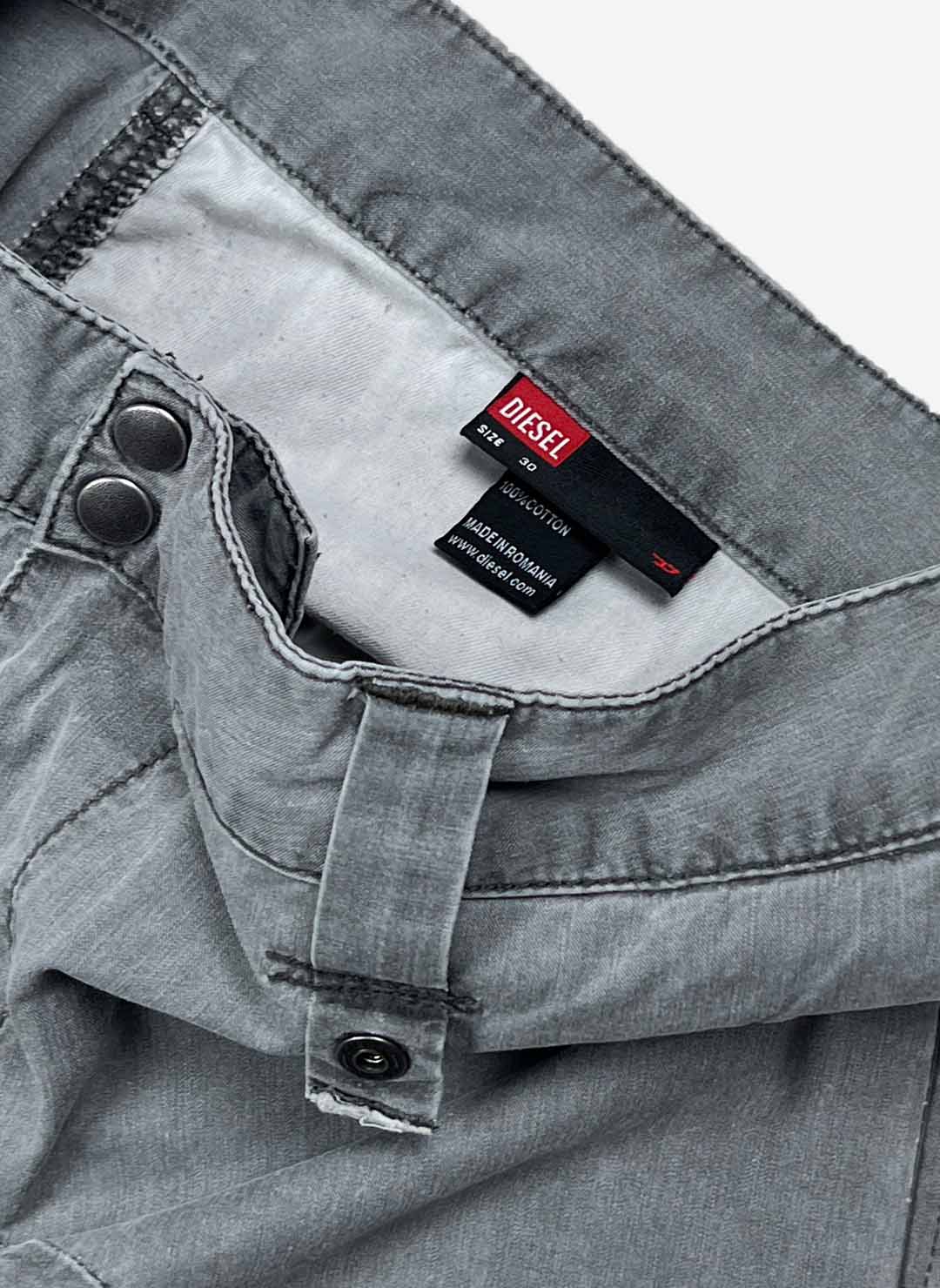 Vintage Diesel Baggy Cargohose grau – Bild 5