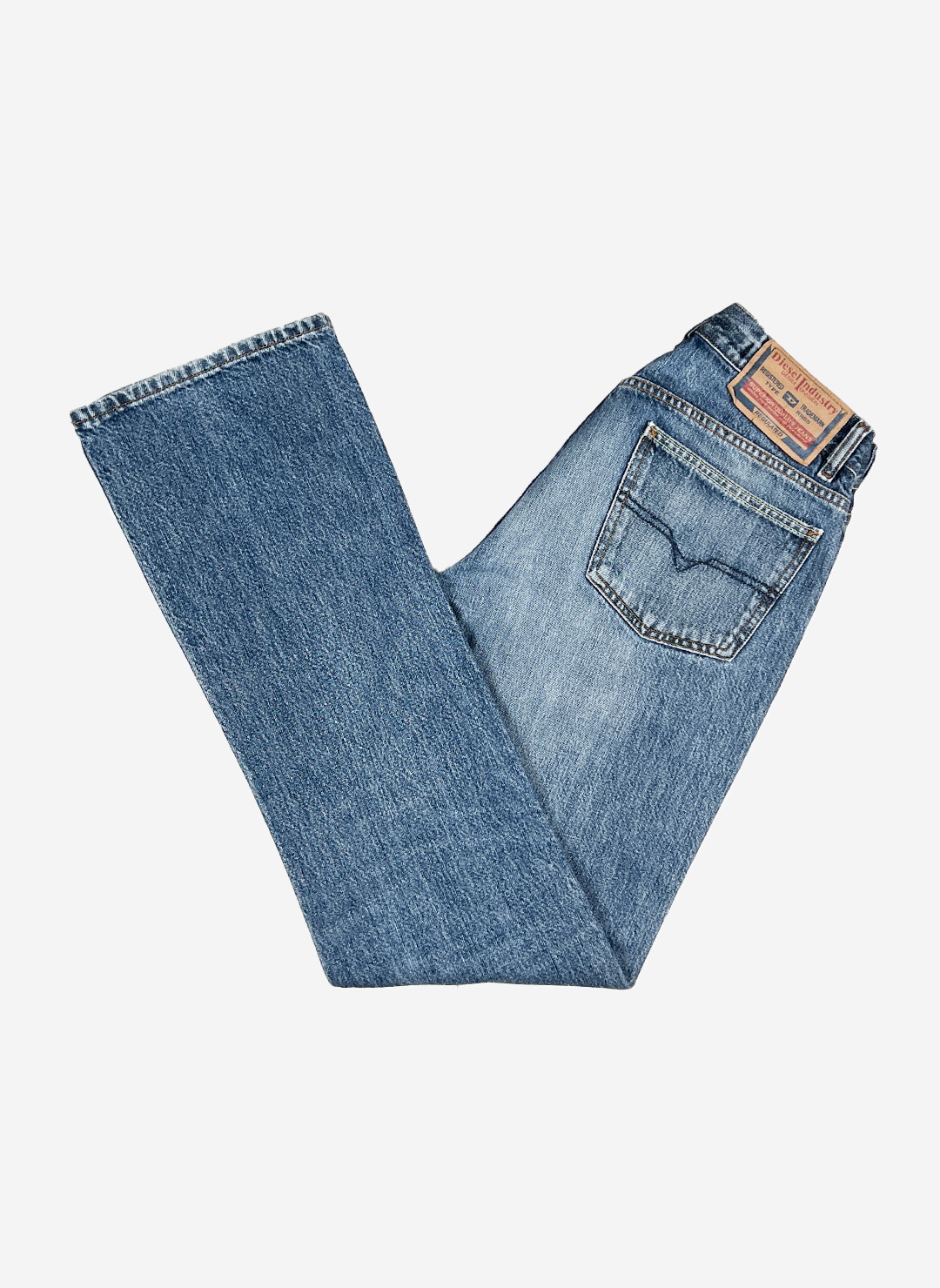 Vintage Diesel Flared Low-Waist Jeans