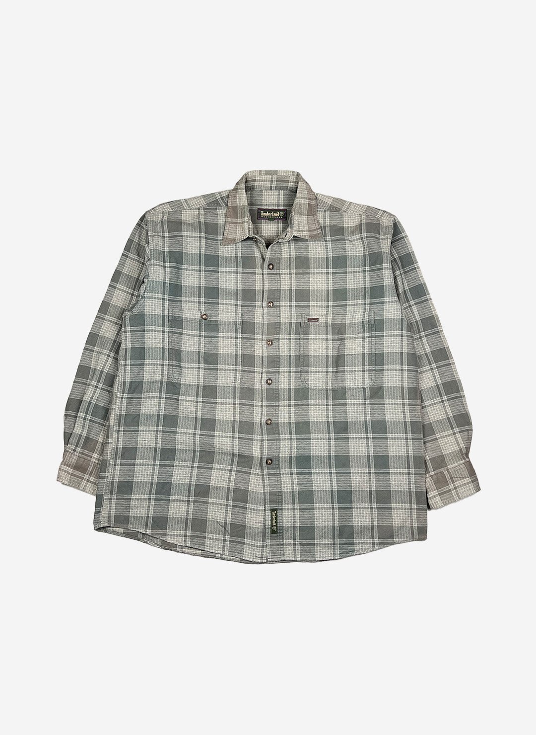 Vintage 90s Timberland Weathergear Hemd oliv