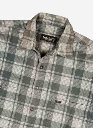 Vintage 90s Timberland Weathergear Hemd oliv