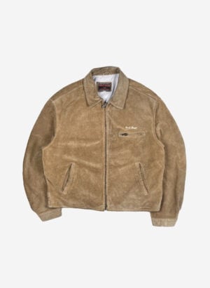 Vintage Bomb Boogie Suede Lederjacke cropped