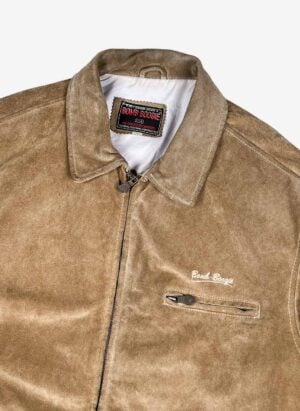 Vintage Bomb Boogie Suede Lederjacke cropped