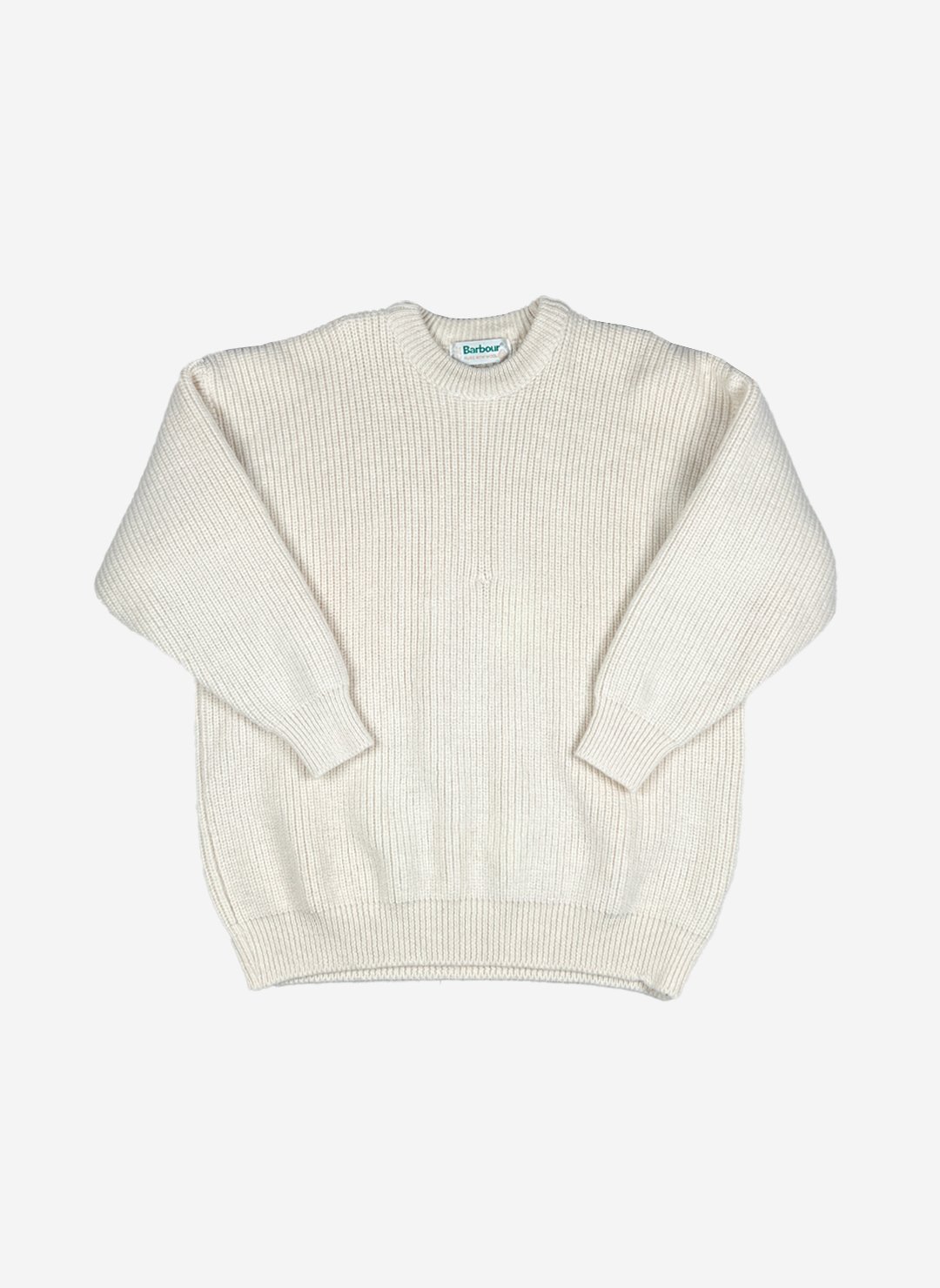 Barbour Heavy Wollpullover creme