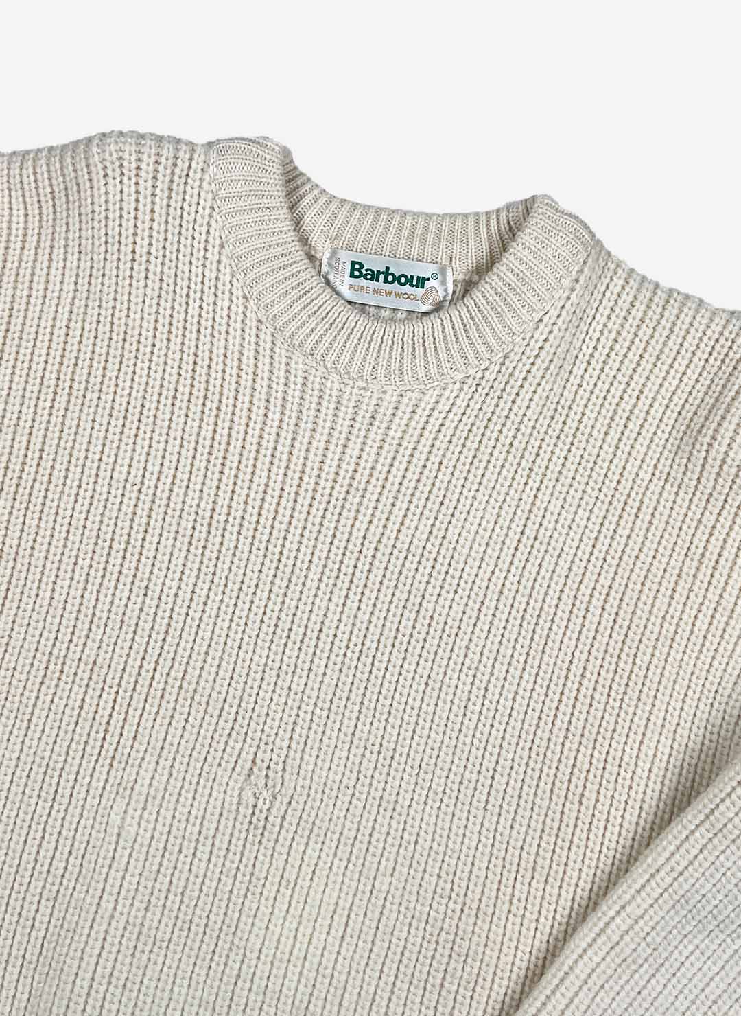 Barbour Heavy Wollpullover creme – Bild 2