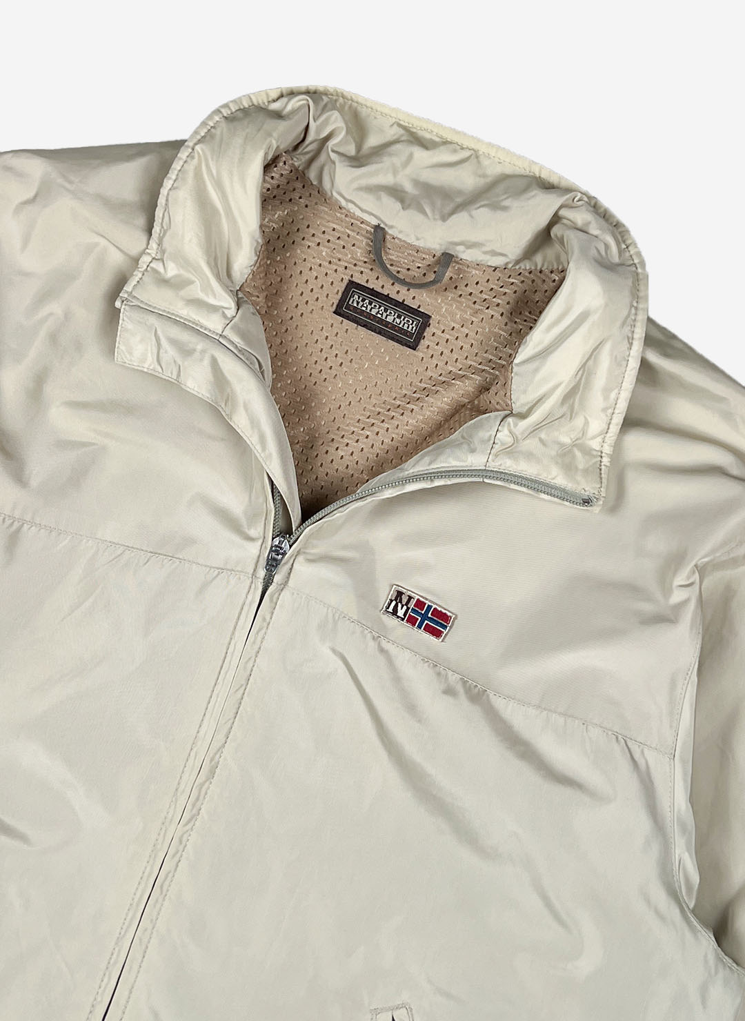 Vintage Napapijri Windbreaker beige – Bild 2