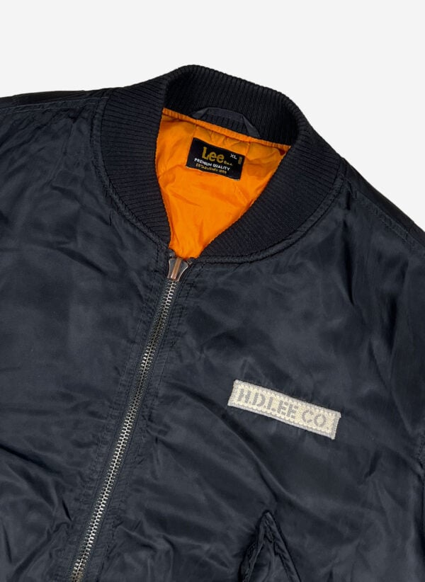 Vintage Lee Bomberjacke schwarz