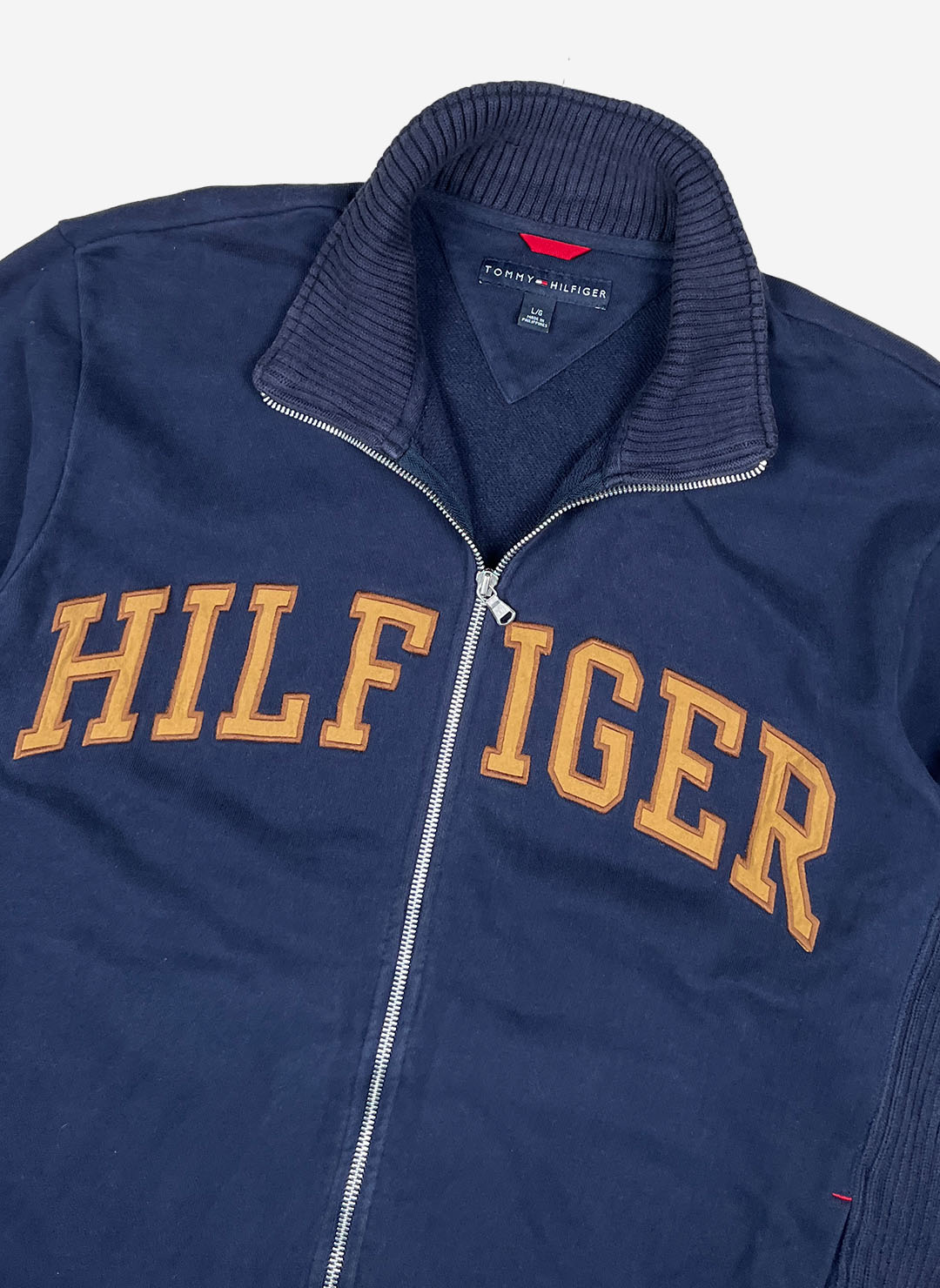 Vintage Y2K Tommy Hilfiger Zipper navy – Bild 2