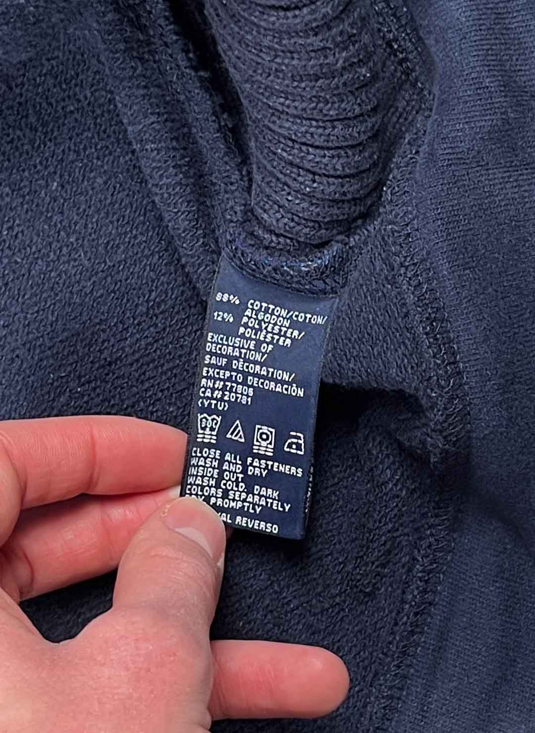 Vintage Y2K Tommy Hilfiger Zipper navy – Bild 4