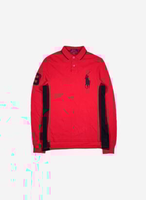 Polo Ralph Lauren Big Pony Longsleeve Poloshirt rot