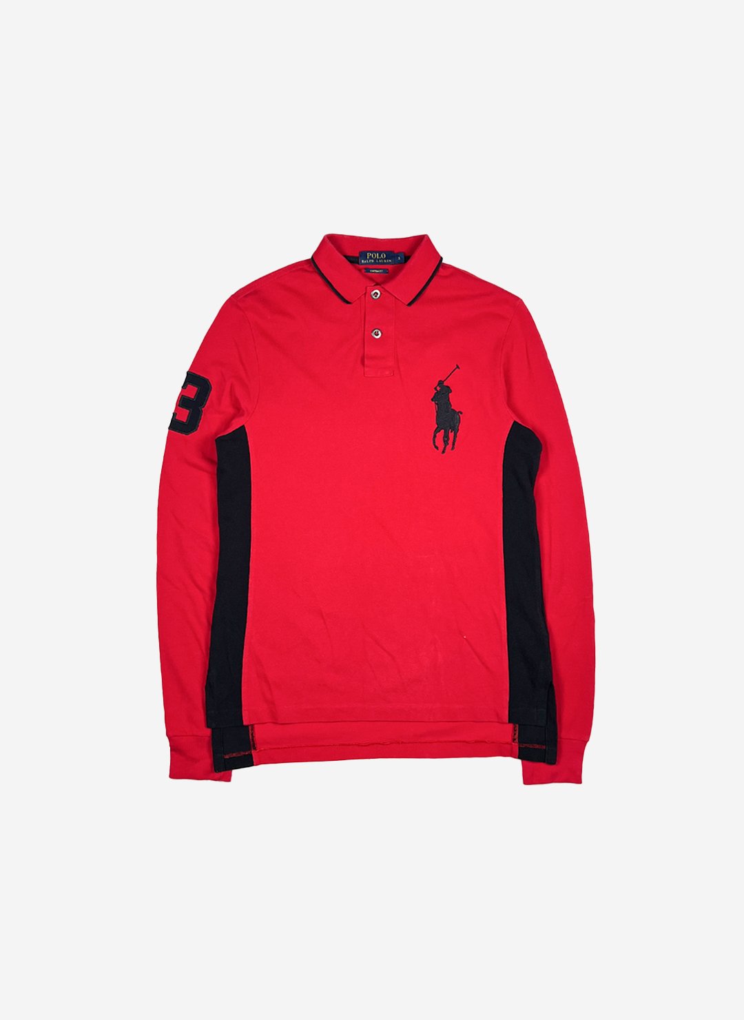 Polo Ralph Lauren Big Pony Longsleeve Poloshirt rot