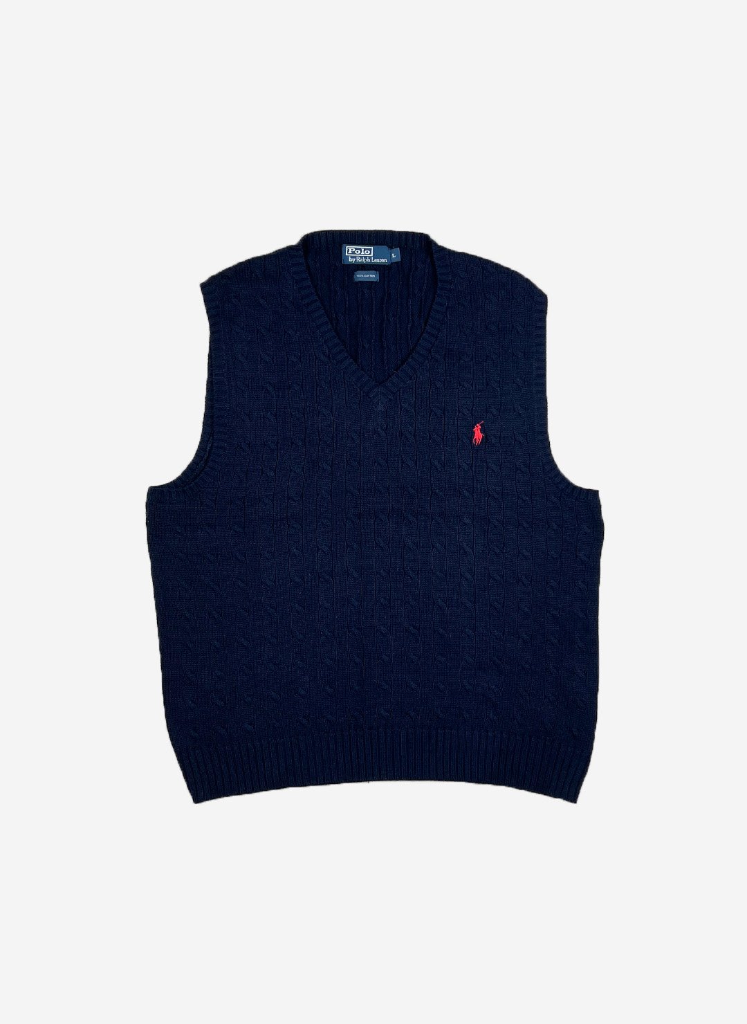 Vintage Polo Ralph Lauren Strick Pullunder navy