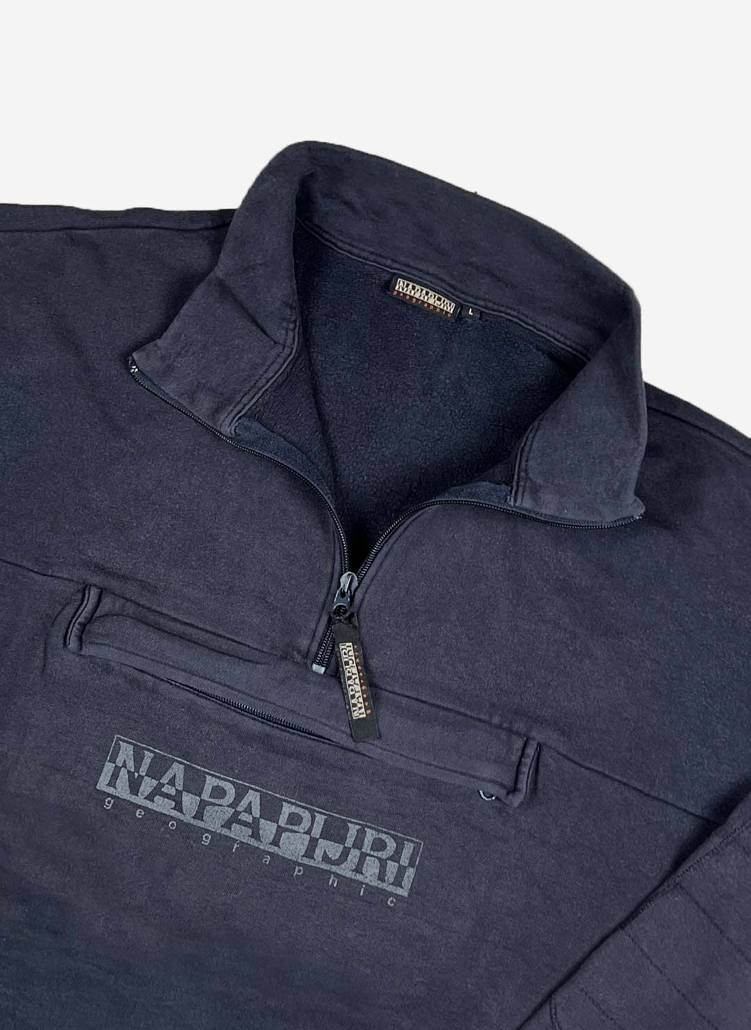 Vintage Napapijri Half-Zip Sweater – Bild 2