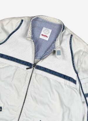 Vintage Guru Biker Jacke grau