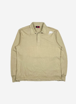Vintage Kappa Longsleeve Rugbyshirt beige