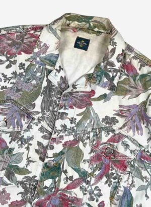 Vintage 90s S.Oliver Flower Trucker Jacket